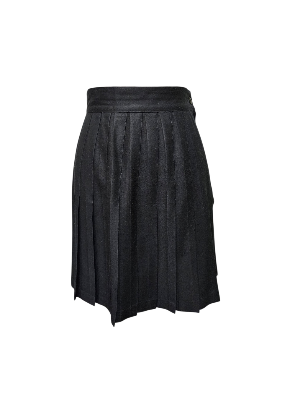 Black Pleated Mini Skirt Vintage 1990s Brand Cotu'J Inc.